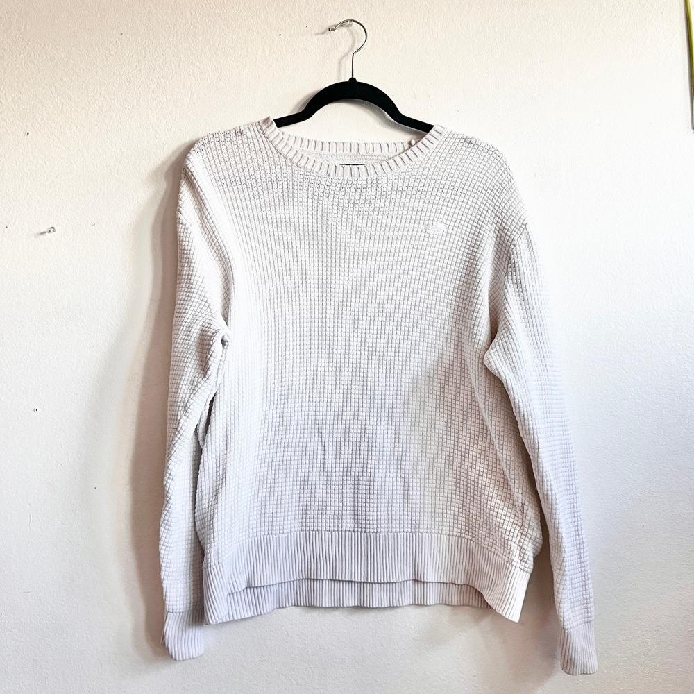 Hollister Sweater Mens Large Cream Long Sleeve Knitted‎ Classic Preppy Y2K